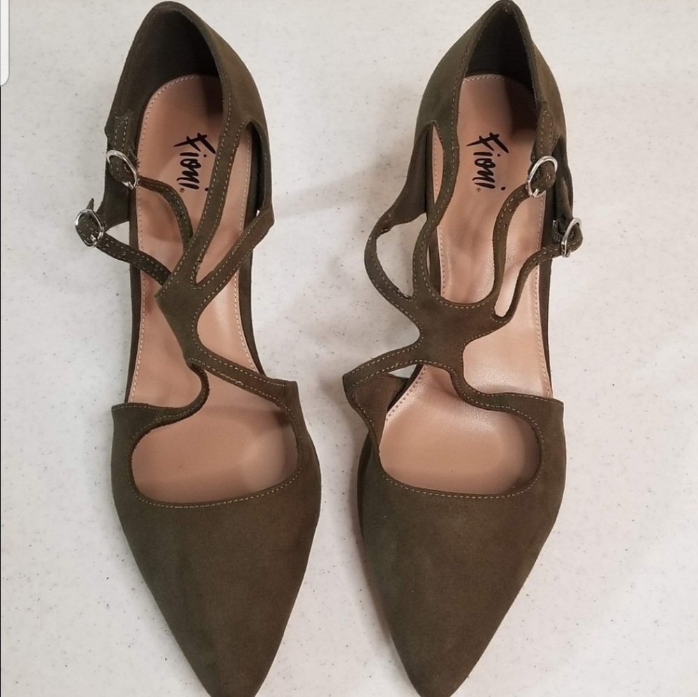 Green fioni heels
